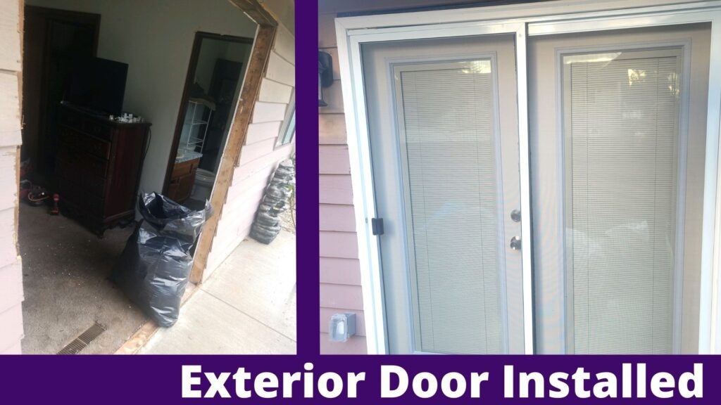 Exterior Door Installed